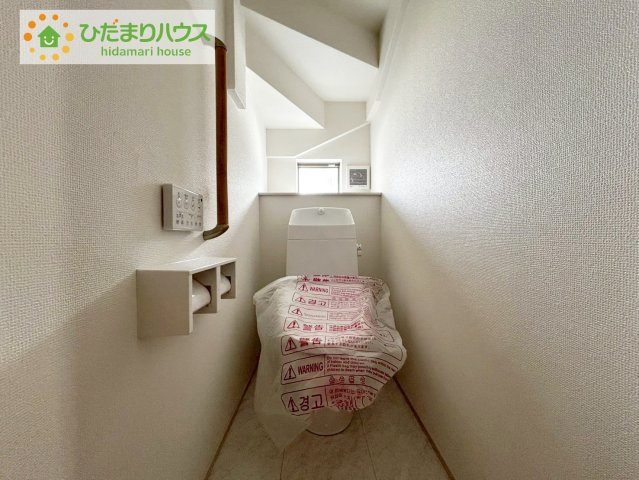 日立市水木町2丁目　新築戸建のトイレ|トイレは1F、2F共に完備！取り合いになることがありませんね(^^)/