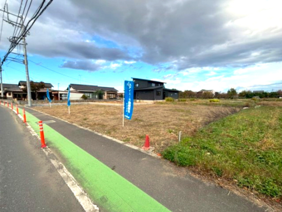 土地　富士見市下南畑の前面道路含む現地写真|本下水