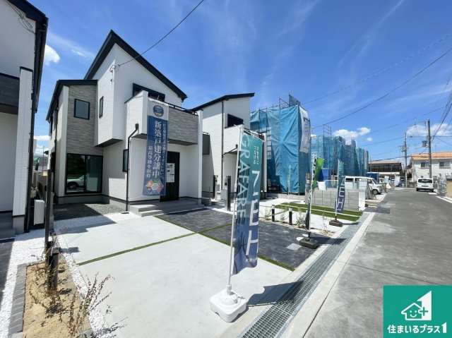 茨木市鮎川　新築一戸建ての外観|お客様に長く安心して住んでいだだける事にこだわった家づくり！住んでからのアフターサービスにもしっかりと取り組んでいます！