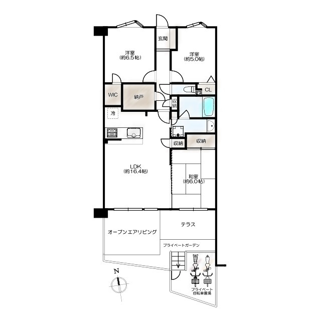 グランシティたまプラーザⅠの間取り