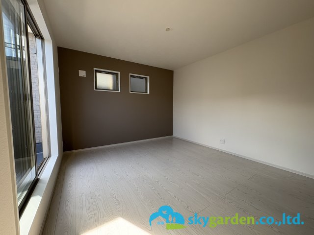 藤沢市善行坂1期　新築戸建　全3棟2号棟の寝室|ゆとりの広さです