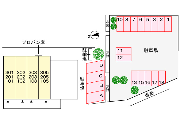 ベル・エールの駐車場|駐車場