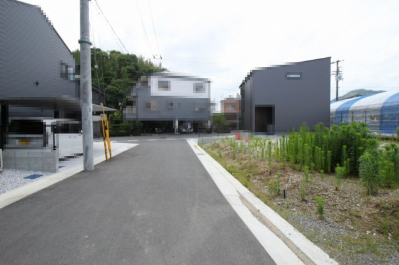 福井東町　建築条件付き　売土地　Ｌ号地の前面道路含む現地写真