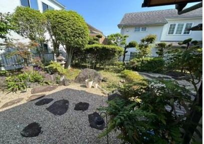 堺市南区晴美台3丁お庭付き平屋の戸建ての庭