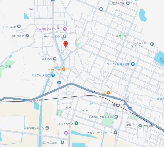 高砂市北浜町北脇　土地の地図