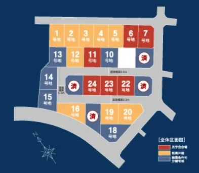 【区画図】 | PEAKS下関市山の田中央（7号地）♪仲介手数料無料物件♪