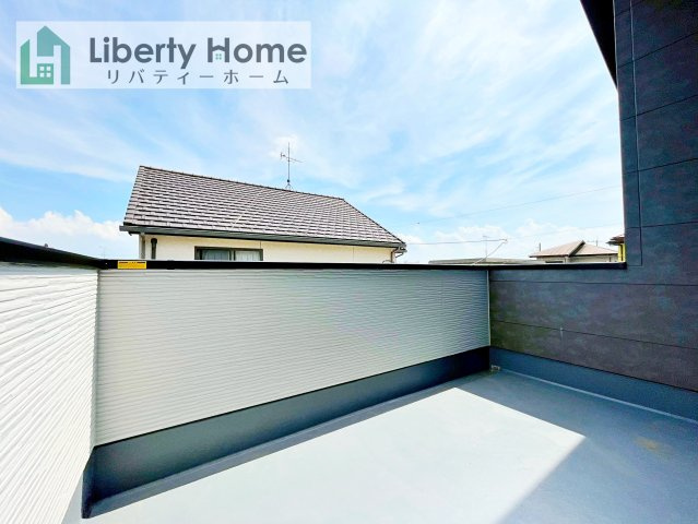 龍ケ崎市松葉４期　新築戸建　のバルコニー