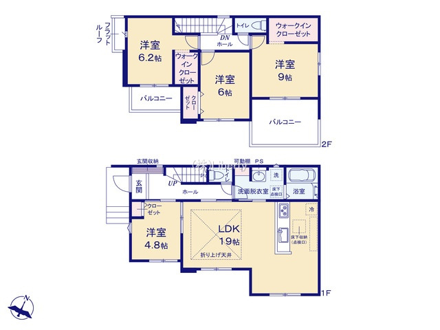 龍ケ崎市松葉４期　新築戸建　の間取り