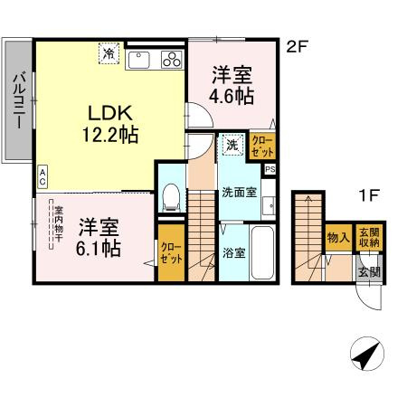 ブリリアントYNの間取り