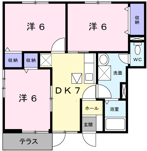 キャメルハウスＡの間取り