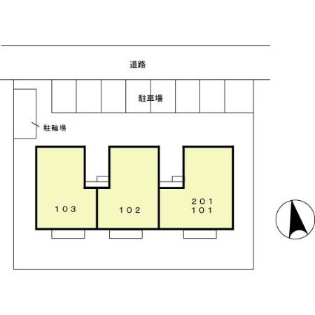 セジュール知多の駐車場
