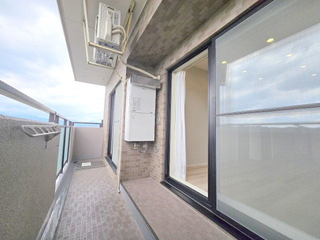 ライオンズマンション河辺東のバルコニー