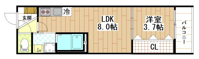 Muse Zio Ⅴ ( 近畿大学 一人暮らし )の間取り