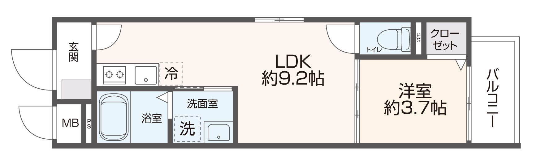 Muse Zio Ⅴ ( 近畿大学 一人暮らし )の間取り