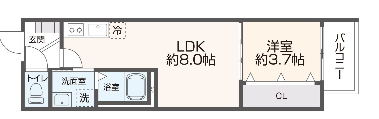 Muse Zio Ⅴ ( 近畿大学 一人暮らし )の間取り