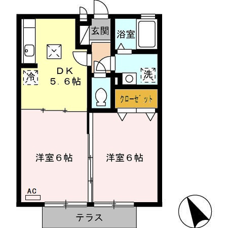 セジュール・ナカの間取り