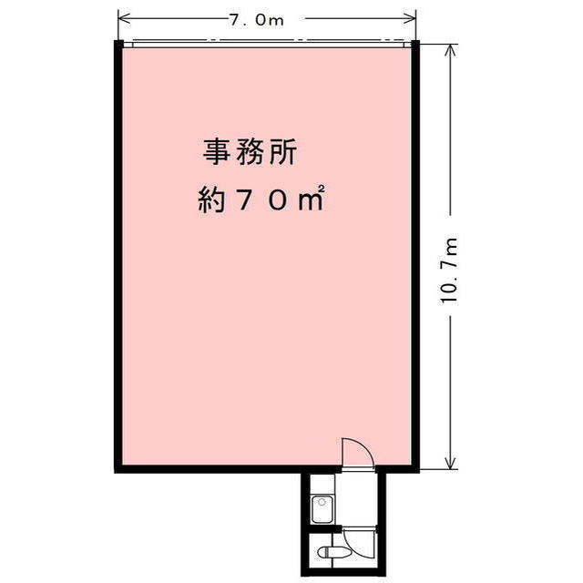 福光西ビル（店舗）の間取り
