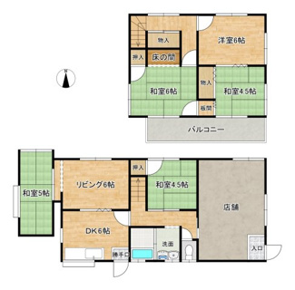 【間取り】 | 西脇市西脇店舗付き住宅