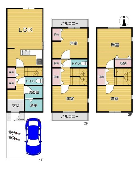 【間取り】 | 大阪市旭区清水2丁目　中古戸建