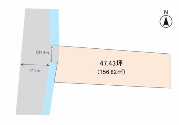 【土地図】 | 長砂町　47坪
