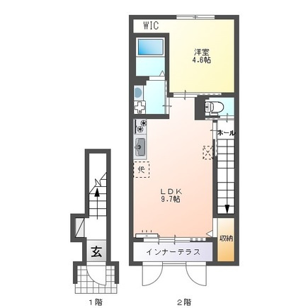 イーストヒルズＩの間取り