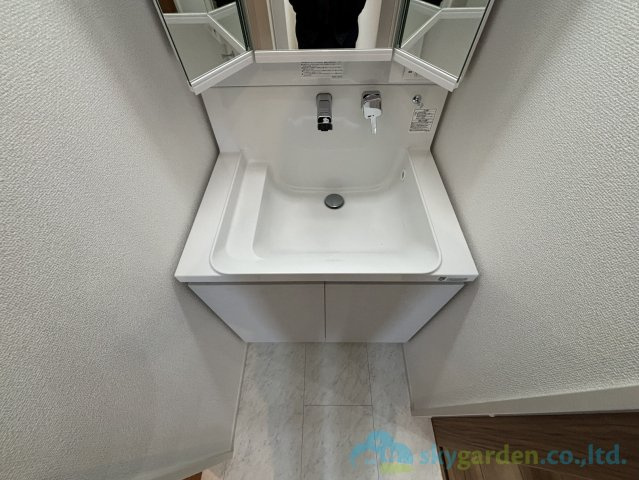 秦野市曽屋4期　新築戸建　全8棟1号棟の独立洗面台