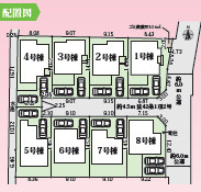 秦野市曽屋4期　新築戸建　全8棟1号棟の区画図