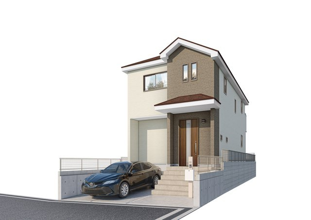 堺市西区堀上緑町　新築一戸建ての外観