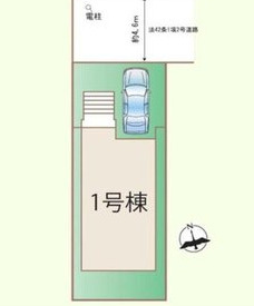 堺市西区堀上緑町　新築一戸建ての区画図