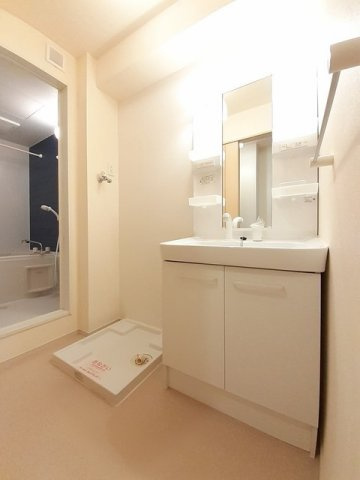 プリムローズ　南浜Ａの洗面所|脱衣スペースもあります