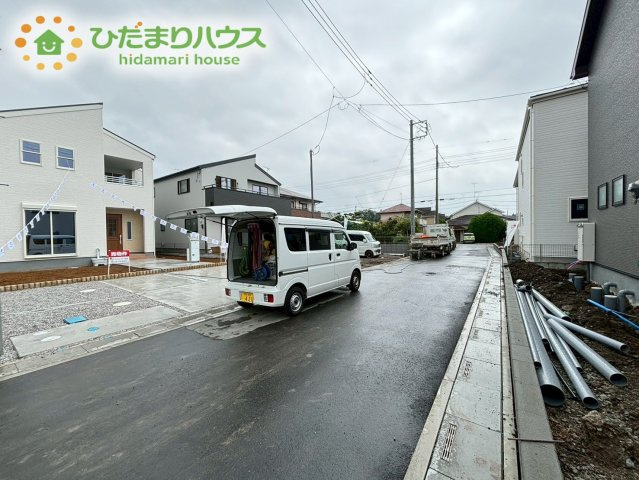 行田市城西第2　新築一戸建て　リーブルガーデン　03の前面道路含む現地写真|閑静な住宅地☆彡