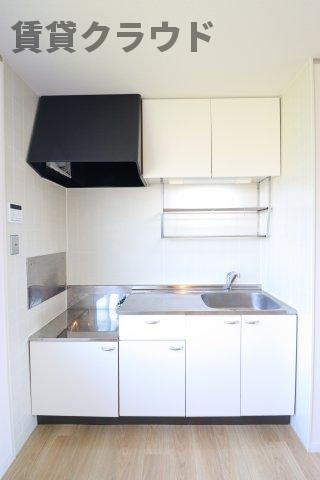 サンビレッジのキッチン|ガスコンロ2口設置可能です！