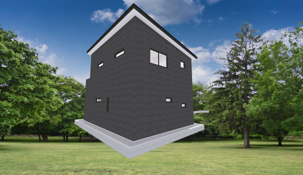 堺市西区浜寺元町6丁　新築戸建の外観パース