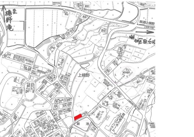 津山市　上横野　売土地　84坪　の地図