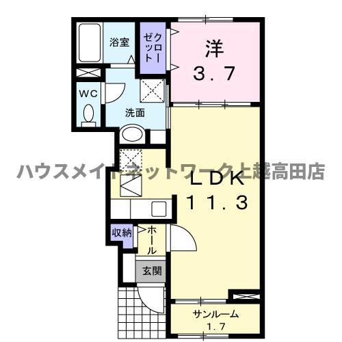 サン　スツールの間取り|間取図