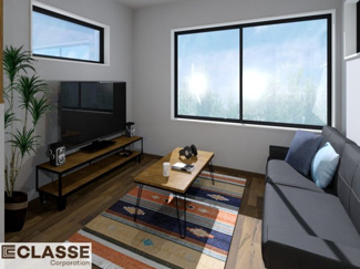 【完成予想図】 | 城陽市平川東垣外　売土地　建築条件無し | アトリエ仕様では、長期優良住宅に対応した構造・耐震材を採用しており、各種補助金にも対応できます。間取りによりますので、設計士と相談しながら、ご希望プランに合わせて最適な形をご提案いたします。