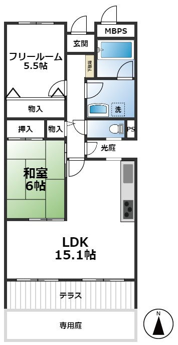 グラン・ドムール智恵光院の間取り