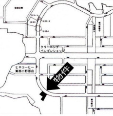 箕面市小野原4丁目　貸土地の地図