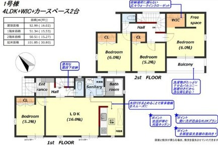 藤岡立石24－1期（全１棟）１号棟の間取り
