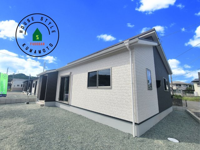 宇土市宮庄町第1-4棟（1号棟）の外観|デザイン性のある外観です。