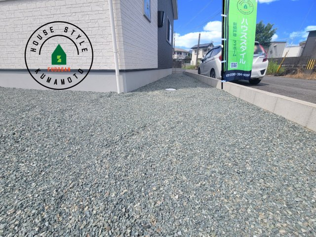 宇土市宮庄町第1-4棟（1号棟）の庭|お庭で自由な時間を過ごせます。