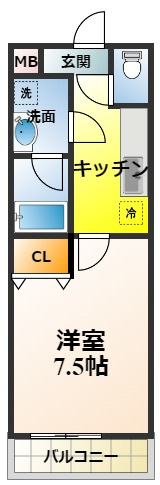 フジパレスピーノの間取り