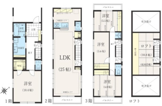【間取り】 | 習志野市大久保３丁目　中古戸建