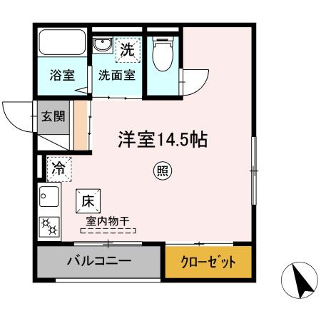 レセンテSFK　B棟の間取り