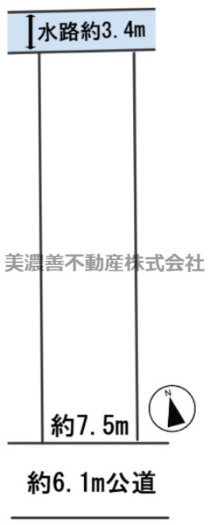 ６５５４１　岐阜市川部2丁目土地の区画図