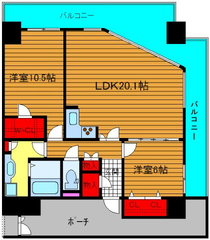 フェニックス日本橋高津の間取り