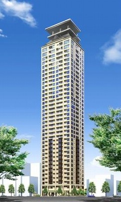 アルグラッド ザ・タワー心斎橋の外観パース
