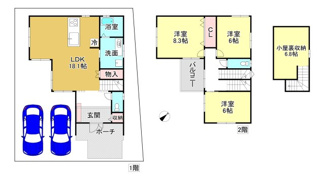 【区画図】 | 大津市下阪本2丁目20付近　新築戸建 | 13-2号地
