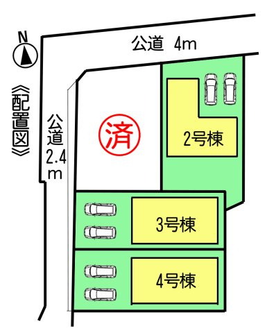 リーブルガーデン武豊町桜ケ丘2丁目　2号棟の区画図|○●区画図●○
◇2号棟◇