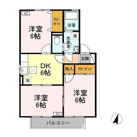 ロイヤルガーデン子安 Eの間取り